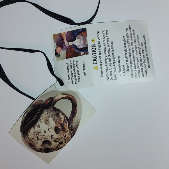 Joel Cherrico Pottery Cosmic Espresso Shot glasses set of 4 - Picture 9 of 13